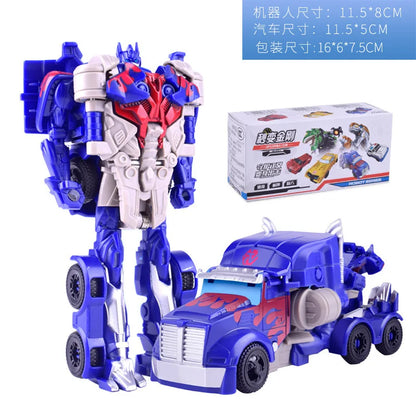 12CM Transformation Robot Kit Toys Models 2 In 1 One Step Model Deformed Car Toy for Boy Gift