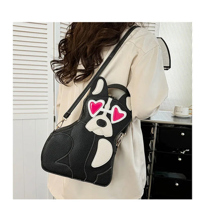 Fashion Shoulder Bag For Women Luxury Designer 3d Dog Shape Handbag Lady Evening Party Purse Crossbody Messenger Bag