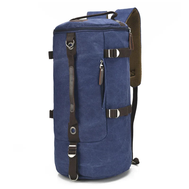 Large Capacity Man Travel Bag Mountaineering Backpack Men Bags Canvas Bucket Shoulder Backpack mochila Bag Soft Handle Fashion