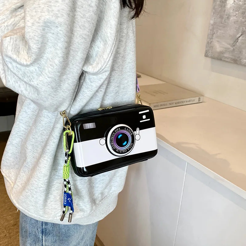 New Camera Shoulder Bag Cute Small Single Shoulder Crossbody Box Bag