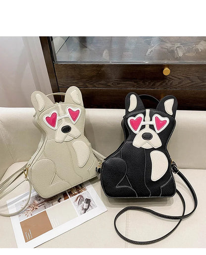 Fashion Shoulder Bag For Women Luxury Designer 3d Dog Shape Handbag Lady Evening Party Purse Crossbody Messenger Bag