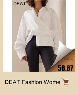 DEAT 2024 Automne Femmes Manteau Nouvelle Mode Col Rabattu Couleur Unie Simple Boutonnage Manches Longues Vêtements D'extérieur Femme Marée 7I5203