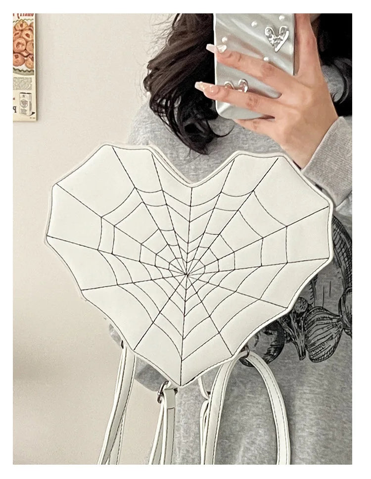 Sweet Spicy Love Bat Crossbody Bag Spider Web Women's Bag Multifunctional Shoulder Bag