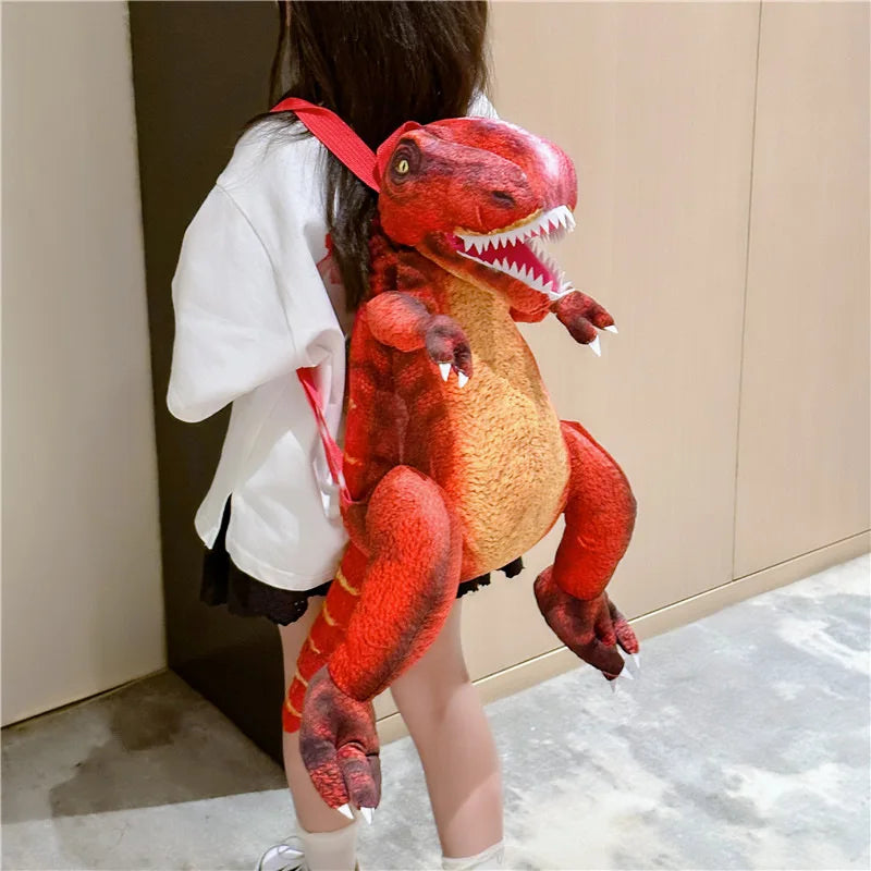 Sac à bandoulière parent-enfant 2024 Nouveau sac à dos créatif dinosaure 3D Sac à dos mignon dessin animé animal Sac à dos dinosaures pour enfants