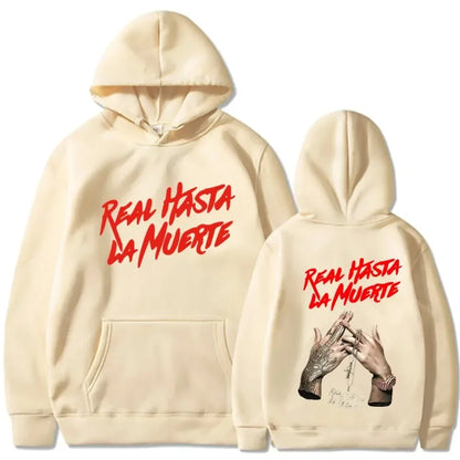 Sweat à capuche imprimé du rappeur Anuel AA pour homme et femme, sweat-shirt surdimensionné à la mode, style hip-hop, Harajuku, pull unisexe, vêtements pour femmes