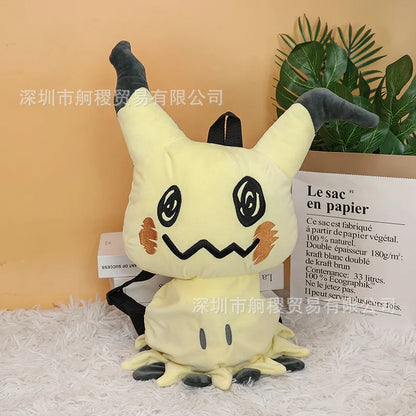 Sac à dos Pokémon en peluche Snorlax Eevee Mimikyu Mewtwo Gengar Kawaii Sac souple Cartable Cadeau fête des enfants