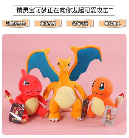 DuoDuoBao Original POKEMON Eevee Sylveon Umbreon Espeon Plush Toy Gengar Pikachu Charizard Plush Doll Soft Kawaii Toys Kids Gift