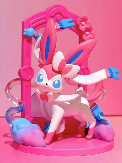 Genuine Pokemon Toys 9 Styles Eevee Sylveon Umbreon Vaporeon Glaceon Flareon Action Figure Kawaii Anime Model Doll Toy Gift