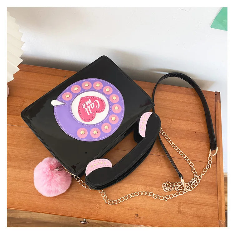 Phone Shape Luxury Shoulder Bag New Creative Women Mini Phone Purses Messenger Pack Candy Colors Bags Laser Holographic