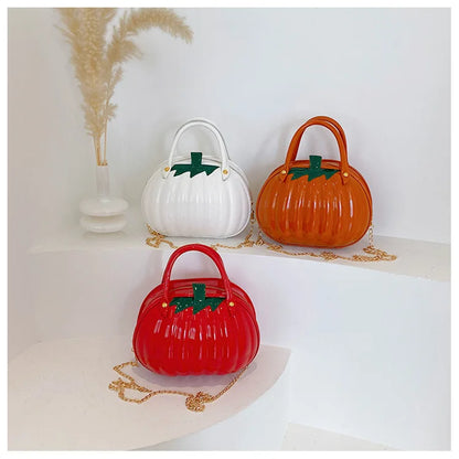 Halloween Gifts Cute Pumpkin Shape Bag 2023 New Fashion Personality Design Foreign Style Portable Shoulder Chain Bag