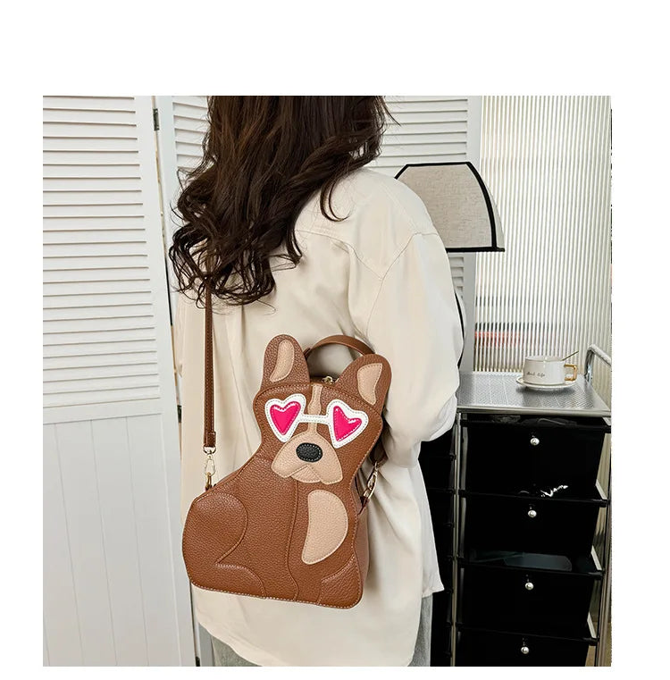 Fashion Shoulder Bag For Women Luxury Designer 3d Dog Shape Handbag Lady Evening Party Purse Crossbody Messenger Bag