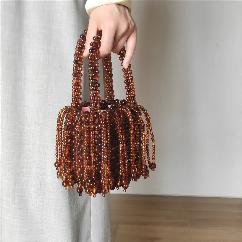 Women Party Metal Crystal Handbags Ladies Evening Shoulder Bag Luxury Design Beaded Handbag Women's Fashion Messenger Bags