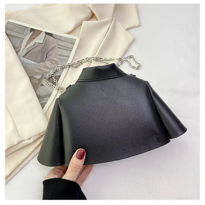 Bolso de mujer 2023, bolso de hombro con forma de ropa creativa, bolso cruzado con cadena pequeña para mujer, lindo bolso de mano