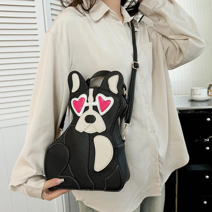 Fashion Shoulder Bag For Women Luxury Designer 3d Dog Shape Handbag Lady Evening Party Purse Crossbody Messenger Bag