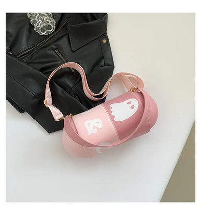 Bolso bandolera divertido para niñas con forma de píldora