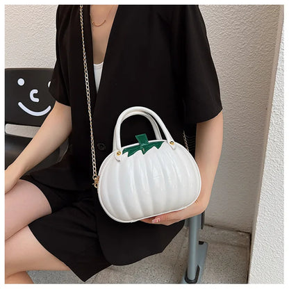 Halloween Gifts Cute Pumpkin Shape Bag 2023 New Fashion Personality Design Foreign Style Portable Shoulder Chain Bag