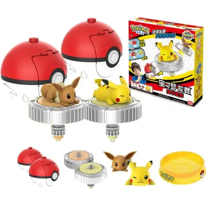 Pokemon Ball Battle Gyro Toy Pikachu Charmander Mewtwo Pocket Monsters Figurine d'action Jouets Cadeau