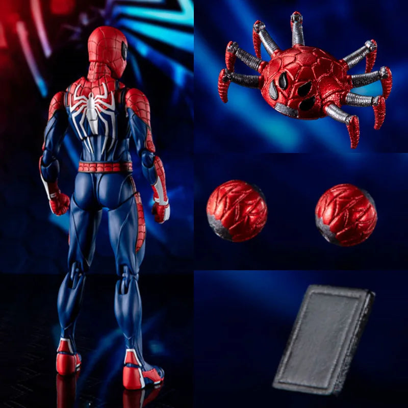 Spider Man Upgrade Suit PS4 Game Edition SpiderMan Action Figure Collectable Model Toy