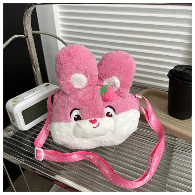 Bolso de peluche Kawaii, bolso bandolera, peluche de anime, gifs de dibujos animados para mujeres y niñas