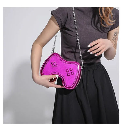 Bolso de cadena pequeño para mujer, bolso de hombro con mini asa, bolso cruzado para mujer con máquina de juegos