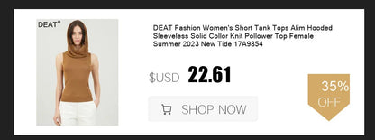 DEAT Fashion Women's Jeans High Waist Multiple Pockets Water Wash Gradient Streetwear Denim Cargo Pants Spring 2024 New 7AB3332