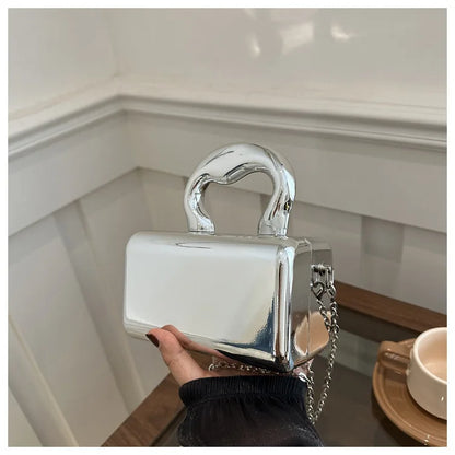 Acrylic box bag for women fashion chain shoulder bag women's chain crossbody dinner bag