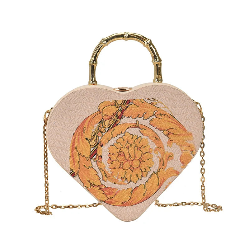 Women Purses And Handbag New Fashion Love Heart Shape Shoulder Bag Women Chain Crossbody Bag Ladies Purse And Clutch Bag