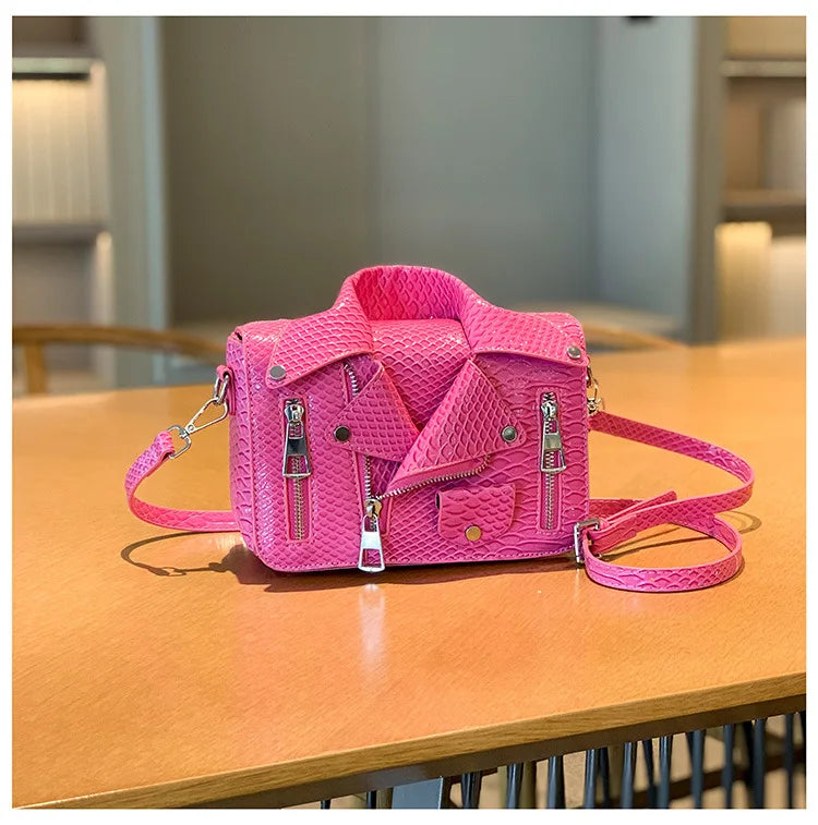 Fashion Jacket Design Crossbody Bag PU Clothes Shape Women Handbag Purse Brand Designer Lady Shoulder Bags Luxury Women's Bag