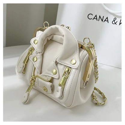 Luxury Designer Women Bag High Quality PU Leather Shoulder Bag Fashion Mini Clothe Shape Crossbody Bag Trendy Personality Purses