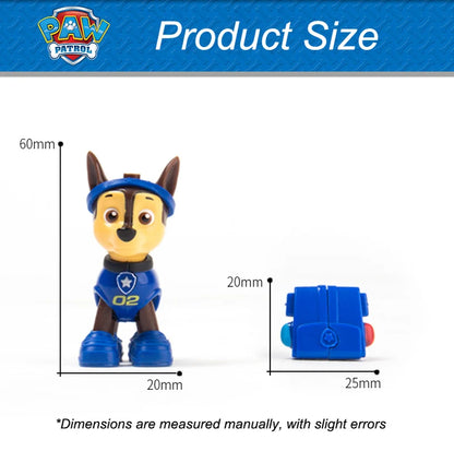 Genuine Paw Patrol Egg Block Action Figure Toy Mighty Pup Super Paws CHASE Marshall Skye Rubble Anime Toys Children Gifts