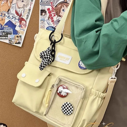 Nouveau 2024 Kawaii Itabag Femmes Style Japonais École Sacs À Main Fourre-Tout Transparent Poche Sac À Bandoulière Pour Femmes Cartables JK Ita Sac