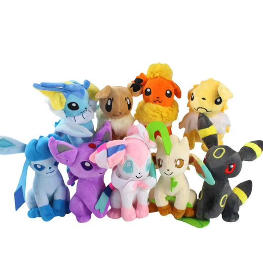 Pokémon Peluche Poupée Jouet 20CM Pikachu Evoli Glaceon Leafeon Umbreon Mentali Jolteon Vaporeon Flareon Elfes de compagnie Cadeau