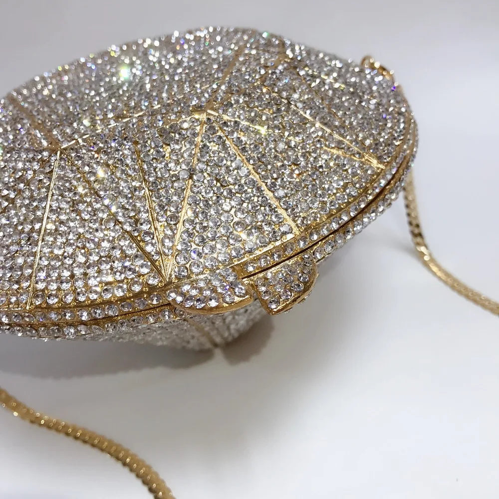 Monedero con cristales brillantes y diamantes de imitación para mujer, bolso de mano brillante, bolso cruzado para boda, fiesta de graduación