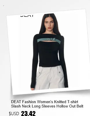 Pull superposé déconstruit pour femme DEAT Fashion avec plusieurs méthodes de port Pulls tricotés à manches longues Hiver 2024 Nouveau