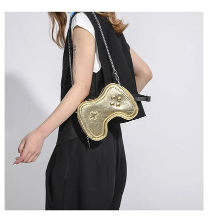 Bolso de cadena pequeño para mujer, bolso de hombro con mini asa, bolso cruzado para mujer con máquina de juegos