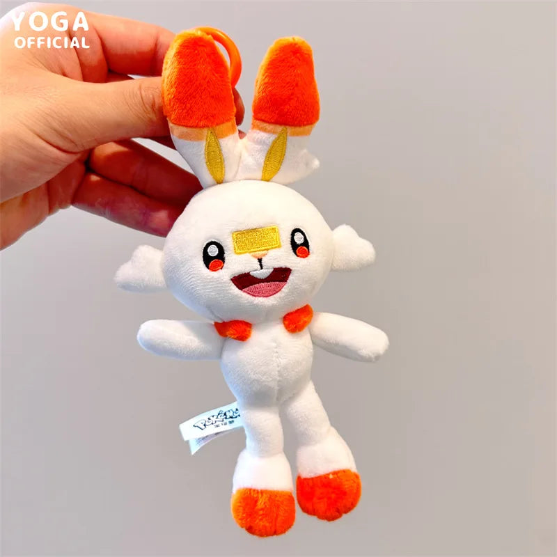 10-13cm Pokemon Plush Toys Pikachu Evee Keychain Pendant Doll Anime Figures Toy Xmas Gift