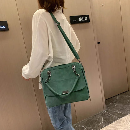 Sac à main mat pour femme, sacs à bandoulière pour femme, grande capacité, en cuir PU Matcha, fourre-tout pour dame, sac Boston pour voyage, sacs à main 2024