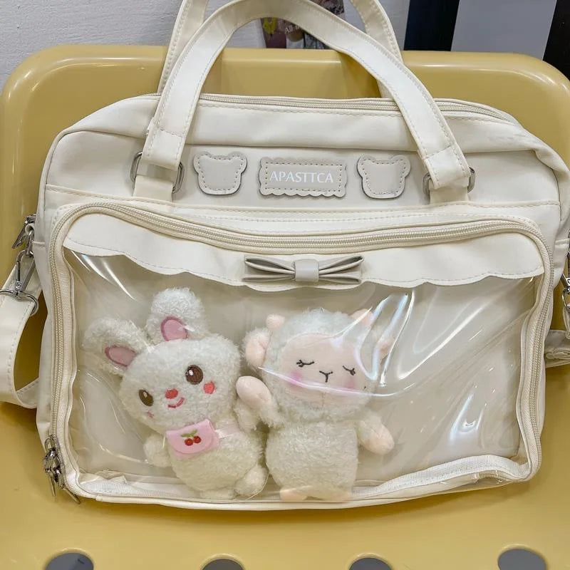 Nuevo bolso Itabag Kawaii de verano 2023 para mujer, transparente, para muñeca, Lolita, JK, para uniforme, para niñas, bandolera, bolsos de mano para mujer, bolso ita