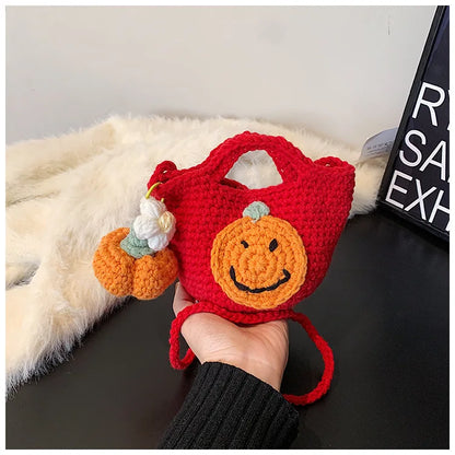 Christmas Knitting Shoulder Bag Women Cute Mini Crossbody Bag Women's Lipstick Coin Purse Small Handbag