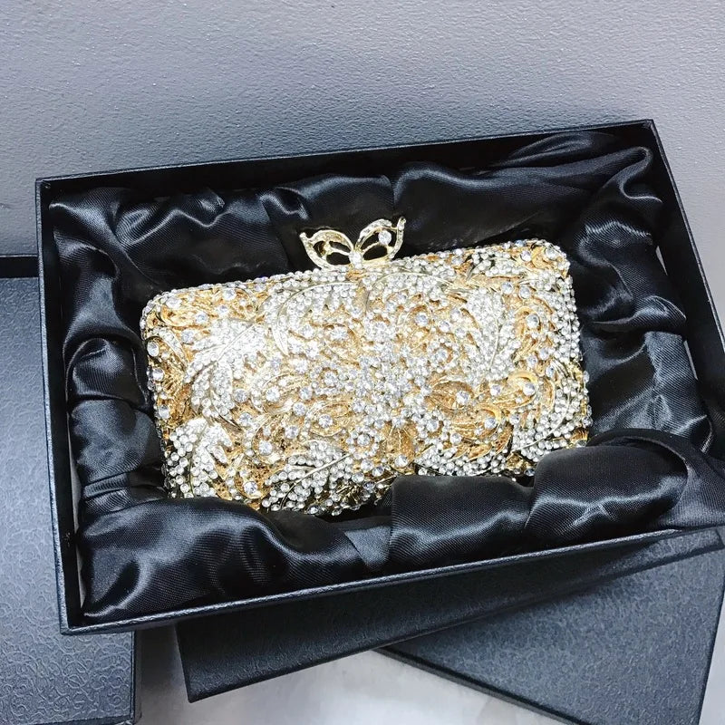 Bolso de mano de noche con forma de uva para mujer, bonito bolso de hombro con brillantes y diamantes de imitación para banquetes y fiestas de graduación