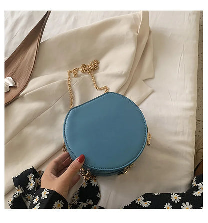 Fashion Starry Sky Round Bags Women Crossbody Bag Luxury Chain Circular Shoulder Bag Lady Small Embroidery Women's Handbag