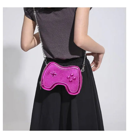 Bolso de cadena pequeño para mujer, bolso de hombro con mini asa, bolso cruzado para mujer con máquina de juegos