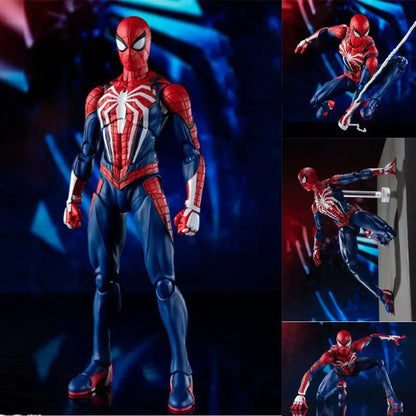 Spider Man Upgrade Suit PS4 Game Edition SpiderMan Action Figure Collectable Model Toy