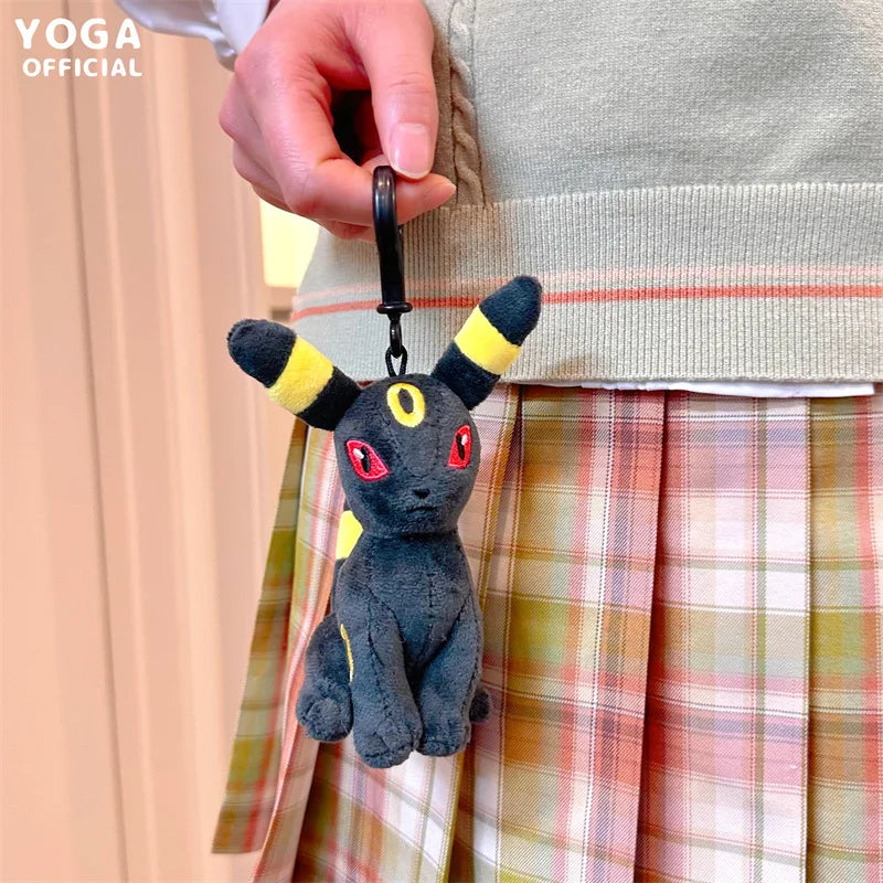 10-13cm Pokemon Plush Toys Pikachu Evee Keychain Pendant Doll Anime Figures Toy Xmas Gift