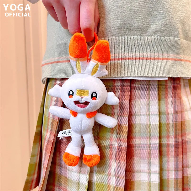 10-13cm Pokemon Plush Toys Pikachu Evee Keychain Pendant Doll Anime Figures Toy Xmas Gift