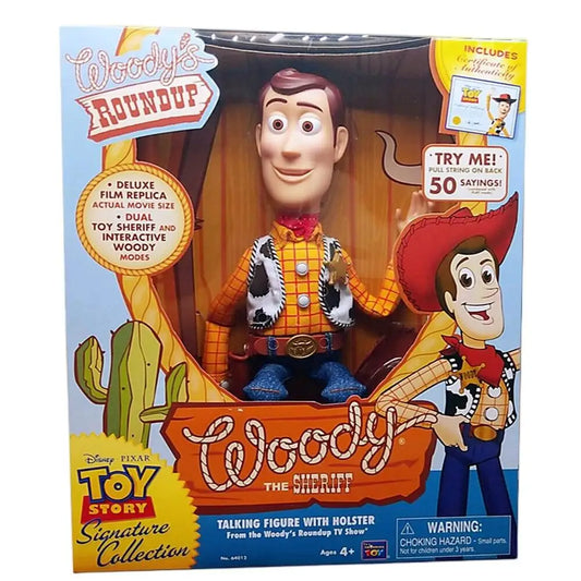 Figuras de acción parlantes de Disney Pixar Toy Story 4 Woody Jessie Buzz Lightyear, modelo de cuerpo de tela, colección limitada, juguetes de regalo