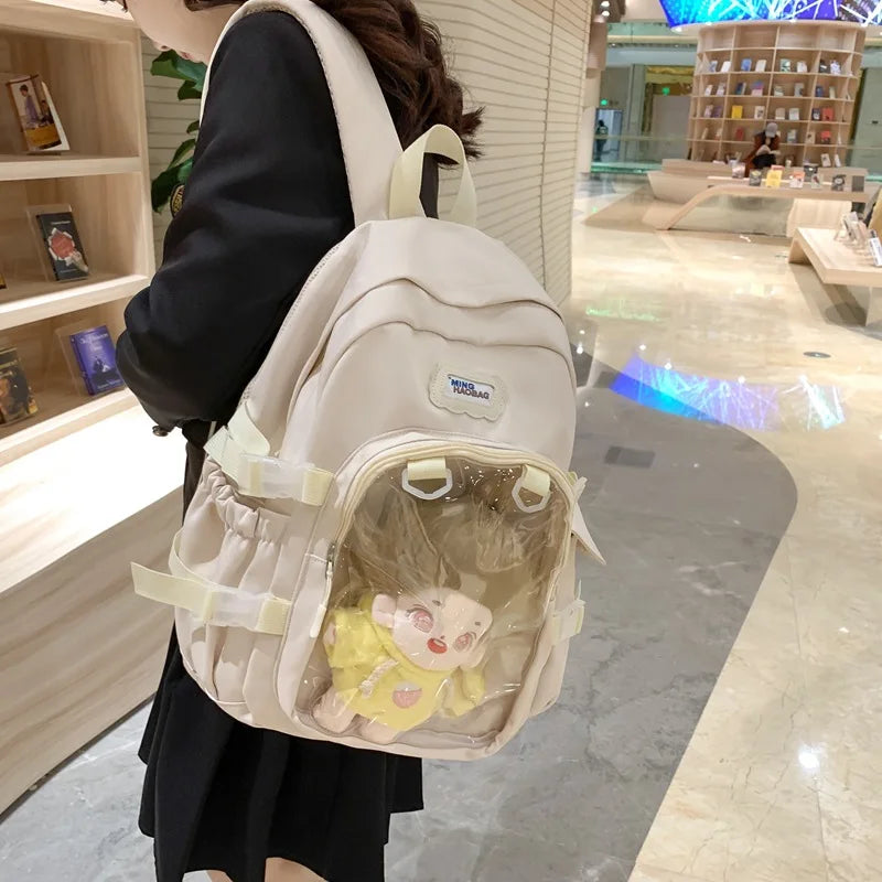 Nouveaux sacs d'école 2024 pour adolescentes, cadeaux de rentrée scolaire, sac à dos pour femmes, Itabag transparent, sacs à dos japonais Kawaii, Mochilas