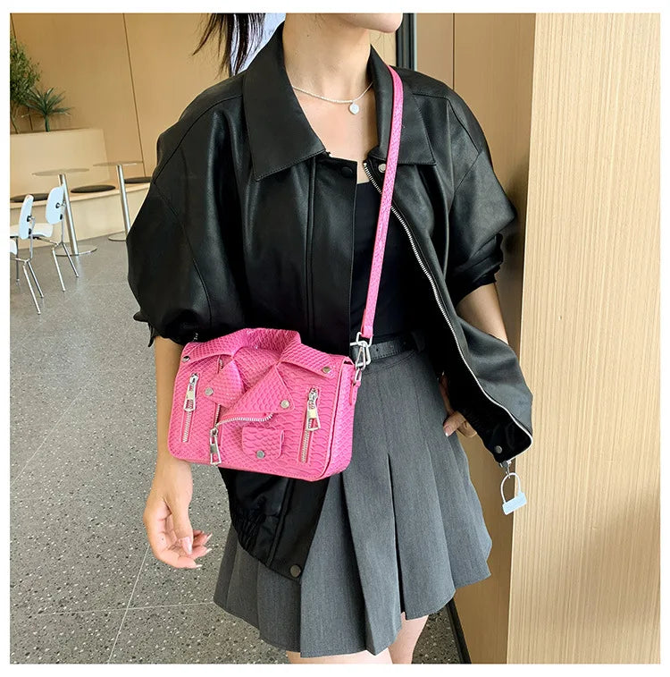 Fashion Jacket Design Crossbody Bag PU Clothes Shape Women Handbag Purse Brand Designer Lady Shoulder Bags Luxury Women's Bag