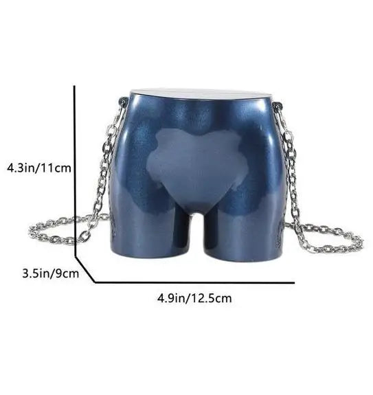 Funny Acrylic Shoulder Bag Beautiful Hip Shape Chain Bag Fashion Crossbody Bag