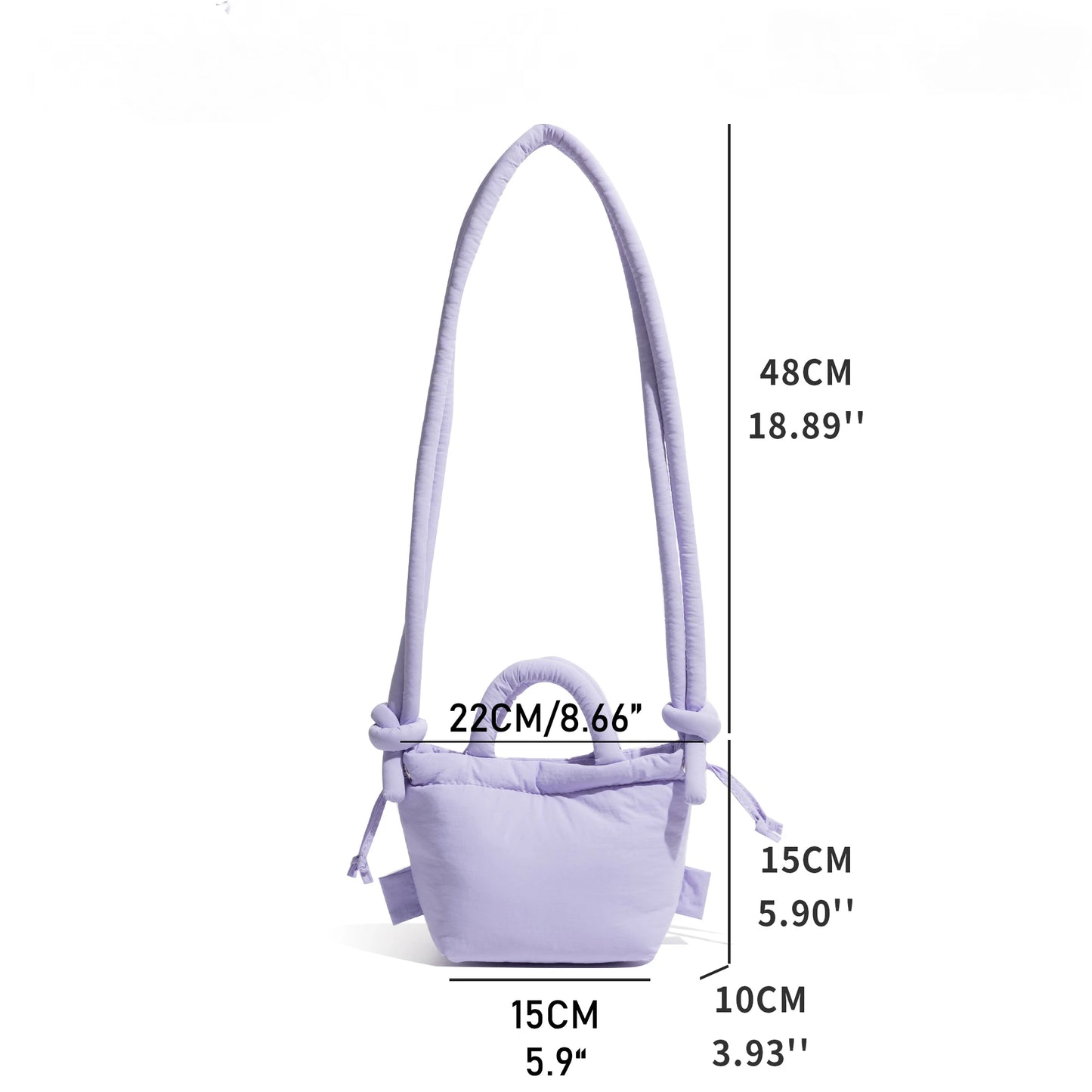 Fashion Small Puffer Tote Bag Designer Padded Women Shoulder Bags Nylon Down Cotton Crossbody Bag Mini Lady Handbags 2024